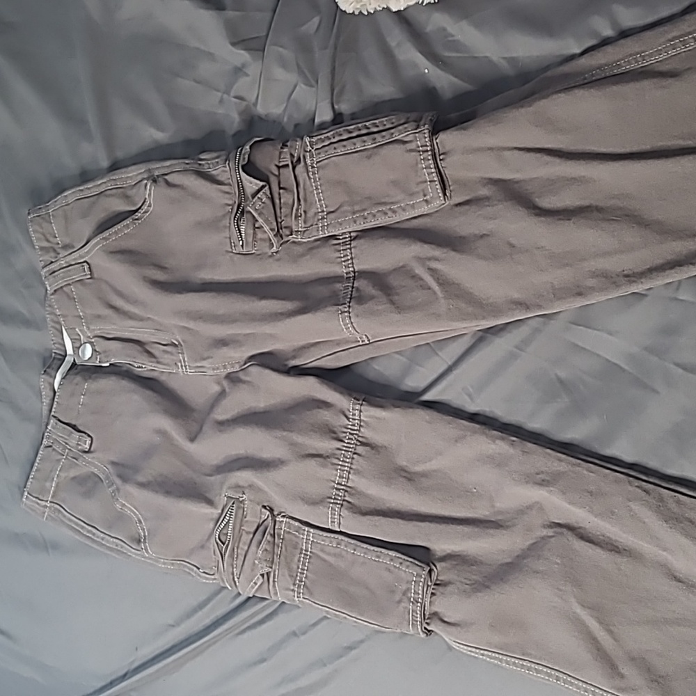 Grey Cargo Jeans